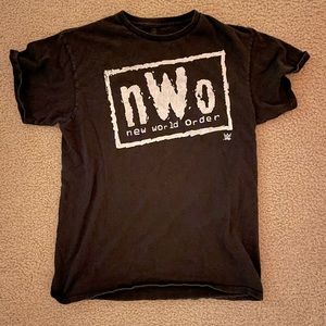nWo Black and White Pro Wrestling Tee